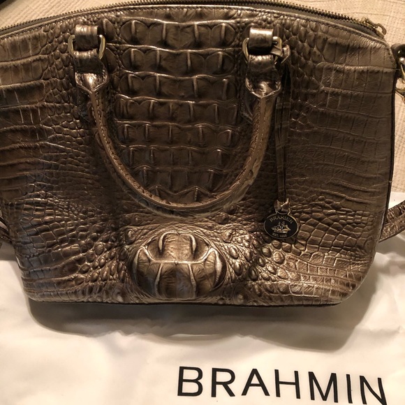 brahmin metallic handbag